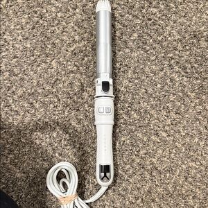 Silver and White Hair Curling Iron